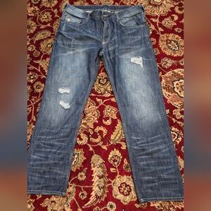 Buffalo David Bitton Distressed Blue Jeans